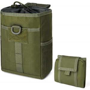 ERYI-Molle Sac Banane Militaire Pliable, Imperméable Pochette Réglable Extérieure Tactique Pouch, Pochette À Benne Mollee, Pour L'Extérieur, Randonnée, Camping, Chasse, Vert - Neuf