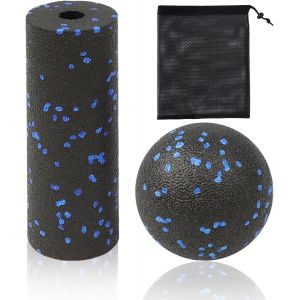 Kal-Pcs Blackroll Et Rouleau De Fascia, Petite Balle De Massage Rouleau De Fascia Pour La Colonne Vertébrale, Le Cou,Offre Un Massage Et Un Soulagement De La Douleur Avec Sac De - Neuf
