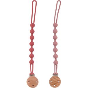 Lot De 2 Attaches-Tétines En Silicone Sans Bpa-Clip De Sécurité Pour Bébé,Garçon Et Fille-Facile À Nettoyer-Attache Sucette Durable Et Pratique.[H116] - Neuf