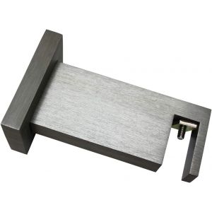 Support rectangulaire Luxor 7,5 cm,Acier bross&eacute; - Neuf