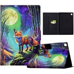 Coque Pour Samsung Galaxy Tab A 10.1 2019 (Sm-T510/T515) Housse De Protection En Cuir Pu Animaux Mignons Peinture Étui Avec Fonction Support Pour Samsung Tab A 10.1 2019,Renard Cla[Coq9123178] - Neuf
