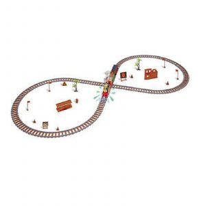 Ensemble de train jouet avec lumières et sons Ensemble de train à vapeur de Noël Rails de chemin de fer Jouets à piles Motricité fine des enfants-mère et enfant pan - Neuf