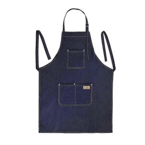 Tablier en denim avec poches Tablier de coiffeur pour le service Cheveux coupe poterie - Neuf