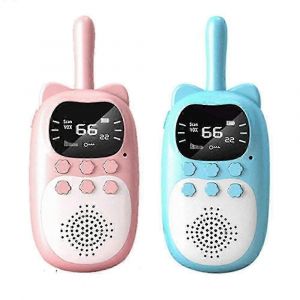 Talkies-Walkies Pour Enfants, Jouets Portables Pour Enfants, Cadeaux Pour Enfants, Jouets Pour Garçons Et Filles, Pour Jeux D'aventure En Intérieur Et En Extérieur-Rose-Bleu - Neuf