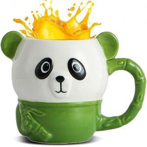 Tasse Panda Verte 3d G&eacute;ante 550 Ml &iquest; C&eacute;ramique - Neuf