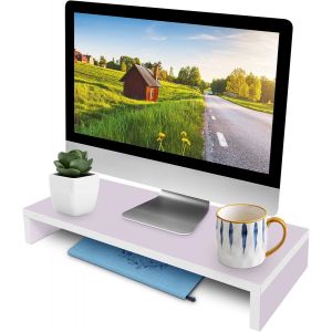 CFRY-Support de Bureau pour Moniteur Blanc Titane - Neuf