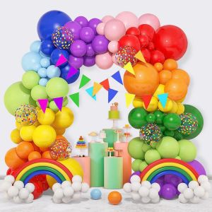 ChicSlick-Arche Ballon Arc-En-Ciel Arch Kit, 148 Pièces De Guirlande De Ballons Colorés Pour Fête D'Anniversaire Multicolore, Mariage, Anniversaire, Baby Shower, Décorations De Fête[X15] - Neuf