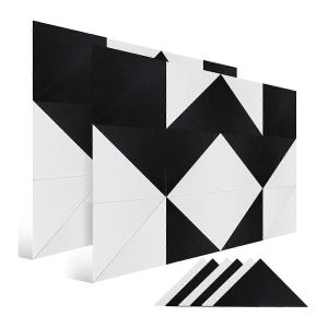 Lot de 24 panneaux muraux insonorisants,auto-adh&eacute;sifs et absorbants. - Neuf