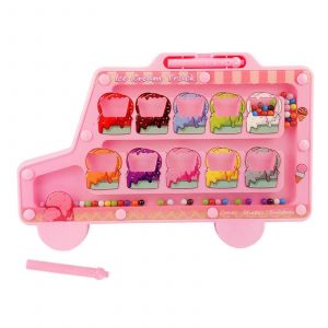 Labyrinthe color&eacute; pour enfants, puzzle magn&eacute;tique, jeu &eacute;ducatif de tri des couleurs pour enfants, r&eacute;flexion logique sur l'espace-glace - Neuf