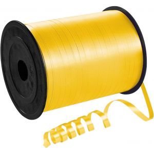 Kal-Ruban Pour Ficelle De Ballon,500 Yard Ruban Bolduc Lisse Paquet Cadeau Jaune Rubans Curling Ballon Pour D&eacute;coratif Cadeau Accessoire De D&eacute;coration&bricolage Et Ballon Mariage Anniversaire Et No&euml;l - Neuf