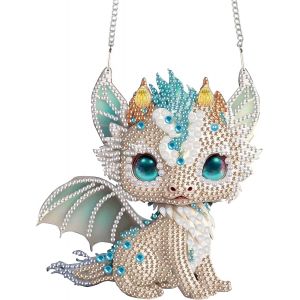 Ayuhr-Diamond Painting Pendentif, Broderie Diamant Pendentif Dinosaure, Diamant Painting Attrape-Soleil, Diamant Painting Pendentif, Diamond Painting Ornement Suspendu, Décoration De Fenêtre, Mur - Neuf