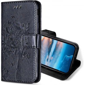 Maa-Coque Pour Xiaomi 11t / 11t Pro, Etui Protection Housse Premium En Cuir Pu, Antichoc Étui À Rabat Portefeuille Flip Case Pour Xiaomi 11t / 11t Pro (Noir) - Neuf