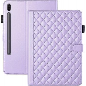 KAL-Coque Pour Samsung Galaxy Tab S10 Fe/ S9 Fe/ S9 Business Cuir Pu Tablet &Eacute;tui Pour Galaxy Tab S9 Con Portafolio Supporto Funzione Violet - Neuf