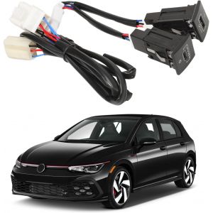 JGD-Double adaptateur USB - Chargeur rapide pour Golf/GTI/R-Line (MK5/MK6) J-t-a MK4 S-c-o EOS - Chargeur USB - Neuf