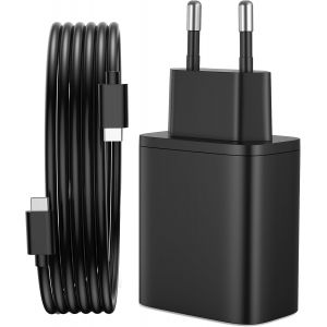 45W Chargeur USB C Rapide pour Samsung Galaxy S25/S24/S23/S22/S21 Ultra/S20/A53, pour iPhone 17/16/15 Prise USB C Charge Rapide USBC Chargeur Secteur Adaptateur Embout Bloc Type C (45W avec 2M C&acirc;ble) - Neuf