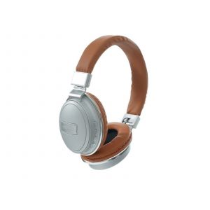 Casque sans fil Bluetooth 5.0 avec micro, rechargeable, marron - Neuf
