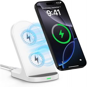 KALANKA-Chargeur sans Fil 15W pour Google,Charger de Station Charge Inductive Rapide pour Google Pixel 9/8/7/6,Samsung Galaxy S25 Ultra/S25/S24/S23/S22/S21,iPhone 17 Pro Max/16/15,Chargeur de pour Sm - Neuf