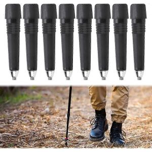 Embout Alpenstock, 8 Embouts De Batons De Randonnee Portables, Embouts De Rechange Pour Batons De Randonnee Haute Resistance Pour L'escalade - Neuf