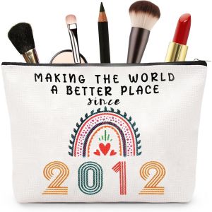 Aucuu Cadeau Anniversaire Femme 13 Ans, Cadeau Pour Femme 13 Ans Trousse Maquillage, Cadeau 13 Ans Anniversaire Fille Trousse Maquillage, Cadeau Personnalisé Pour Femme 13 Ans - Neuf