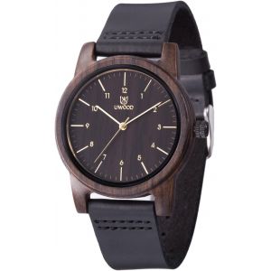 Montre Bois,Cadeau Homme Femme Bracelet En Cuir Analogique Quartz Bois Homme Montre Cadeau - Neuf