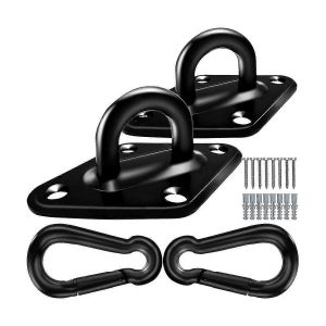 Crochets de hamac robustes d'une capacité de 1700 lb,crochets à ?il en acier inoxydable 2PCS M10,crochets de suspension pour hamac H-Good - Neuf
