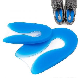 1 Paire De Gel De Silicone En Forme De U Spur Cup Talon-Plantaire Fasciite Coussin De Rémission Correction Coussinet De Talon En Forme De U - Neuf