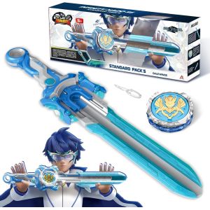 Toupie pour Enfants Jouets m&eacute;talliques gar&ccedil;ons,Battle Tops toupie Launcher,Spinning Tops &agrave; partir de 5 6 7 8 9 10 11 12 Ans Cadeau,Power Pack Gale Wings - Neuf