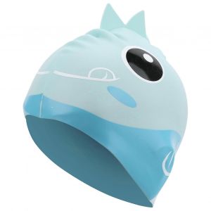 Enfants Natation Silicone Imperm&eacute;able &Agrave; L'eau Cap Enfants Cartoon Piscine Plong&eacute;e Chapeau Protection Auditive - Neuf