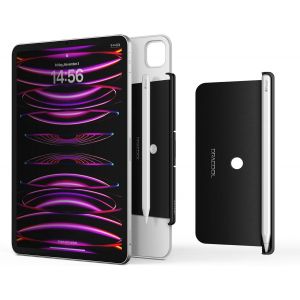 Porte-Stylo Compatible avec Apple Pencil 2&egrave;me G&eacute;n&eacute;ration, Porte Stylet en M&eacute;tal Compatible avec Apple Magic Keyboard, Smart Keyboard Folio et Autres Coque &Eacute;tui Magn&eacute;tiques pour iPad - Noir - Neuf