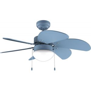 Ventilateur De Plafond Avec Lumière Energysilence Aero 3600 Vision Full Blue - 50 W, Diamètre 91 Cm, Ampoule Non Incluse, 3 Vitesses, 6 Pales, Mode Été/Hiver, Design Élégant[VEN750277] - Neuf