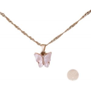 Collier Papillon &Eacute;l&eacute;gant&iquest;&iquest; - Pendentif En Acrylique R&eacute;glable Pour Femme Et Fille | &iquest;&iquest;Collier Avec Pendentif&iquest;&iquest; Design Unique - Id&eacute;al Cadeau Pour La Saint-Valentin Et Anniversaires - Neuf