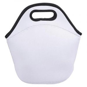 Sublimation Blanc Sac &Agrave; Lunch R&eacute;utilisable Isol&eacute; Thermique Bo&icirc;te &Agrave; Lunch &Eacute;tui De Transport Sacs Fourre-tout avec Zipp - Neuf