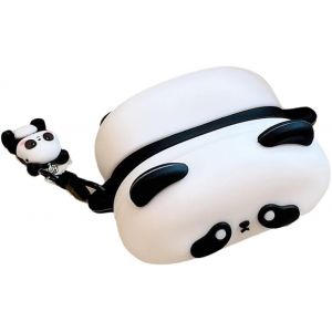 ELVORIX-Coque pour AirPods Pro 3 (2025), coussin cr&eacute;atif mignon dessin anim&eacute; kawaii motif panda 3D, coque en silicone pour &eacute;couteurs AirPods Pro 3 pour gar&ccedil;ons et filles (panda) - Neuf