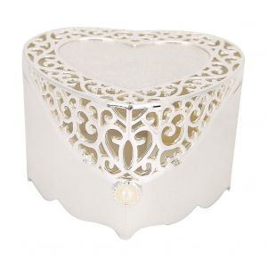 Europe Style Évider Motif Bijoux Boîte De Rangement Collier Anneaux Rangement Cas Conteneuren Forme De Coeur - Neuf