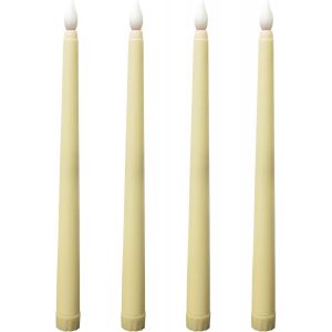 Bougies &Agrave; Led, Bougies Led Lumi&egrave;re, 2 Pi&egrave;ces Bougies Sans Flamme, Bougies Lampe, 28cm Longue Bougies Pour No&euml;l, Mariage, P&acirc;ques, F&ecirc;te D&eacute;coration, Beige - Neuf