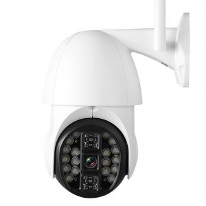 Camera dome PTZ Wi-Fi etanche 20 LED 1080P haute definition pour surveillance exterieure 110-240 V UK - Neuf