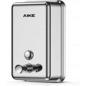 Distributeur de Savon Mural,1100 ML Distributeur de Savon en Acier Inoxydable,Couche de Protection en ABS Intégrée,Antirouille et Anticorrosion,Distributeur de Savon Liquide Commercial.[L23] - Neuf