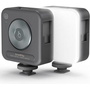 P96 Lampe Vid&eacute;o Led, Lumi&egrave;res Led Pour Camera Portable, 96 Perles Led Pour &Eacute;clairage De Vid&eacute;ographie Photographique, Panneau Rechargeable 2200Mah Cri95 + 2700-6500K Avec 3 Cold Shoe - 3286B[Z11] - Neuf