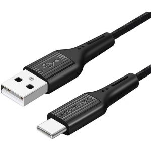 C&acirc;ble Usb Type C, Nylon Tress&eacute; Charge Rapide Et Synchro Compatible Pour Samsung Galaxy S20/10/9/8,Huawei (3M, Black) - Neuf