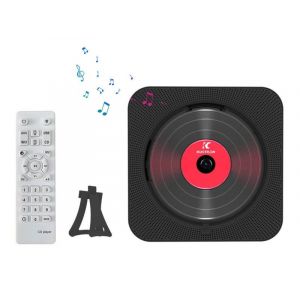 Lecteur Cd Portable Avec Bluetooth, Radio Fm, Usb Et Aux - Noir - Neuf