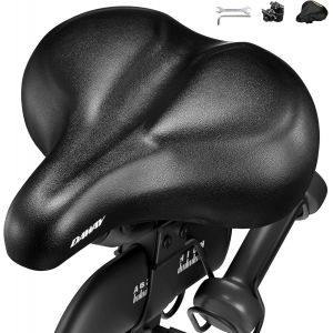 Subzonal-C50 Selle De V&eacute;lo Surdimensionn&eacute;e Et Confortable - Selle De V&eacute;lo Extra Large Avec Coussin En Mousse &Agrave; M&eacute;moire De Forme Pour Homme Et Femme, Compatible Avec Peloton, Exercice, Vtt, V&eacute;los De R - Neuf