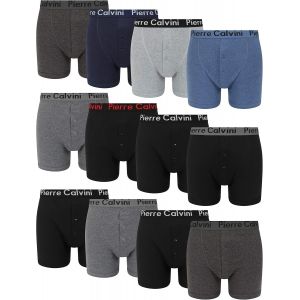 Kgabery-Lot De 6/12 Boxers Pour Homme Avec Ceinture Élastique|Braguette Boutonnée Au Design Stretch - Neuf