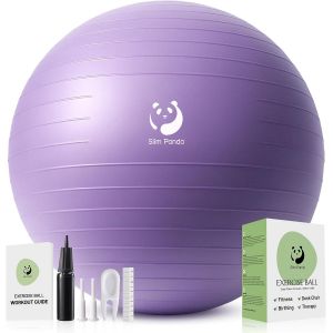 Ballon Pilates,55-85cm Anti-Slip Ballon De Gymnastique Avec Paille De Gonflage,Soft Yoga Ball &Eacute;quilibre Pour Maison,Fitness,Entra&icirc;nement &Agrave; L'&eacute;quilibre.[K944] - Neuf