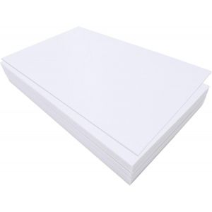 Feutrine Pour L'artisanat,32 Pièces Tissu De Feutre,17,78×28,7cm Feuilles De Feutre Rigide,Feutrine Pour La Couture Broderie Et Décorations De Fêtes (Blanc) - Neuf