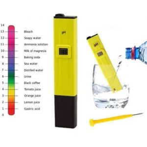 Testeur de pH - Non spécifié - Digital - Jaune - 150mm x 29mm x 20mm - Mesure de l'eau - Neuf