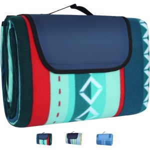 Ulteronixshop-Couverture de pique-nique XXL - 300 x 300 cm - Imperm&eacute;able - Avec dos isol&eacute; - Poign&eacute;e de transport - Pour camping, pique-nique, randonn&eacute;e, barbecue, plage, voyage, jusqu'&agrave; 20 personnes - Neuf