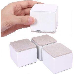 Ascenseurs De Meubles De 5 Cm,Ascenseurs De Lit De 6 Cm De Longueur,Peut Soulever 5 Cm Pour Canapé,Lit Et Armoire,Carré Blanc - Neuf