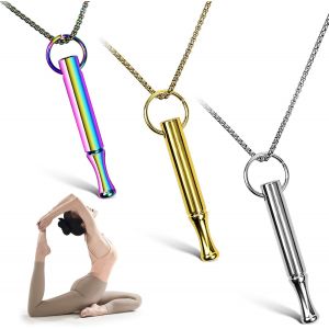 Kales-3 Pcs Breathing Necklace,Anxiety Necklaces,Stress Relief Mindful Breathing Necklace For Anxiety Relief,Breathing Exercises,Meditation,Anxiety Gifts For Women Men - Neuf