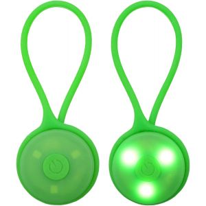 Acdsgd-2 Pi&egrave;ces Clignotant Cartable,Pendentif R&eacute;fl&eacute;chissant R&eacute;flecteurs De Lumi&egrave;re De S&eacute;curit&eacute;,Lumi&egrave;re De Course Pour Cartable,&Eacute;clairage De S&eacute;curit&eacute;,La Randonn&eacute;e,La Course,Les Animaux Domestiques-Vert - Neuf