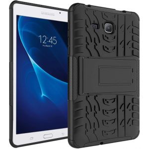 Naeryut-Coque Pour Samsung Galaxy Tab A 7.0 Pouces 2016,Coque Robuste Antichoc Housse Étui De Protection Case Outdoor Armure [T280/T285],Noir - Neuf